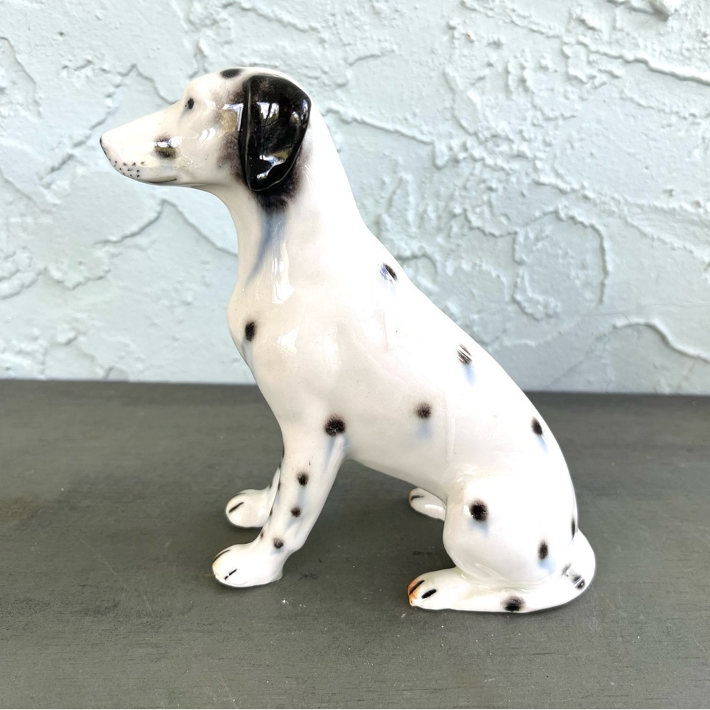 Vintage Dalmatian Dog Japan Porcelain Figurine